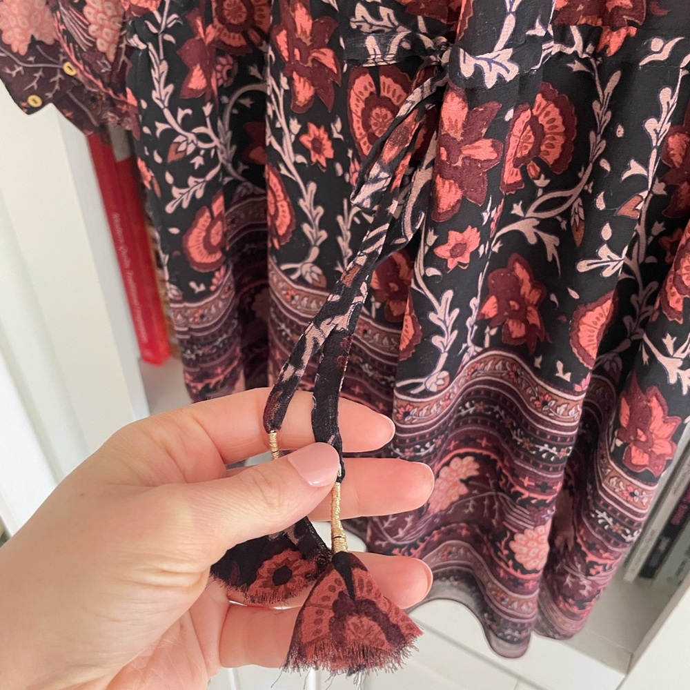Ulla Johnson Silk Aida Dress in Dark Floral - Picture 9 of 12